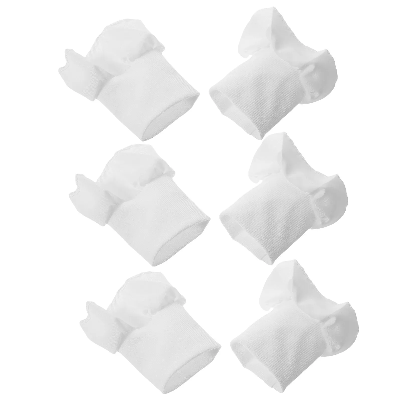 3Pairs Seamless Ribbed Cuffs Elastic Rib Knit Replacement Thick Stretchy Sleeve Extending Cuffs for Jackets Coats Sweatshirts