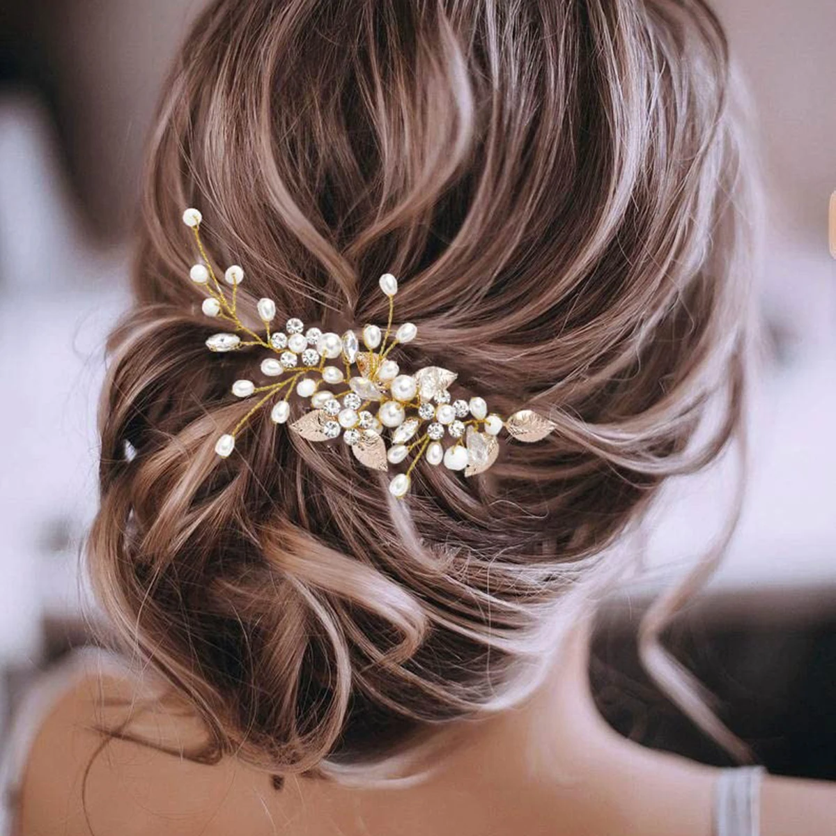 

1pc Elegant Bridal Haircomb Alloy Exquisite Handmade Hairpin Suitable for Wedding Party Wearing Women's Jewelry Hair Accessories