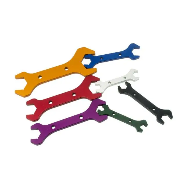 WLR RACING - AN Aluminum WRENCH HOSE Fitting tool aluminum Spanner  DOUBLE ENDED AN3-AN20(7PCS/SET) WLR-SLW0611-SET