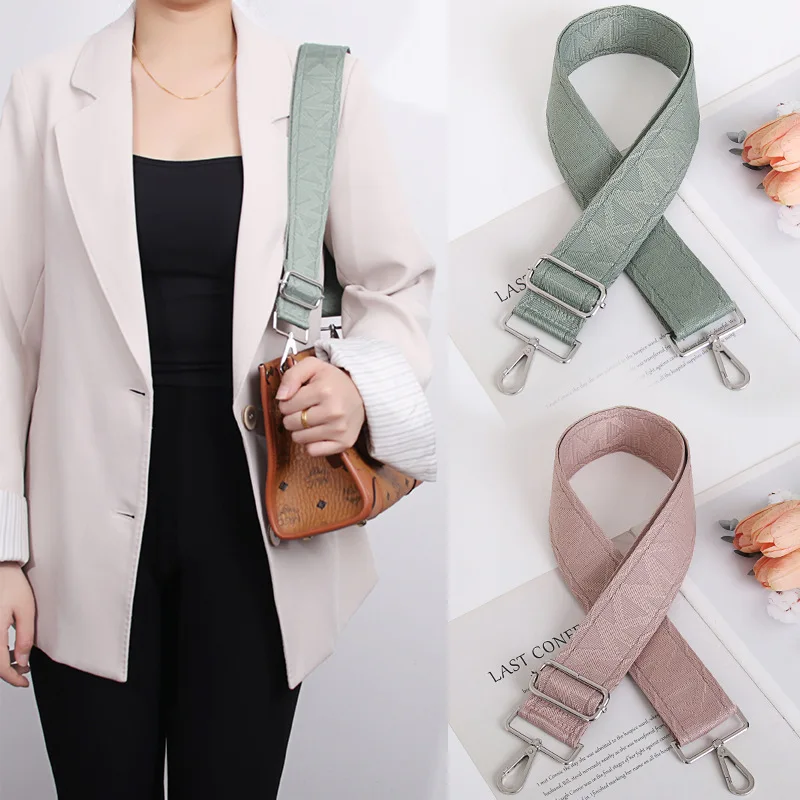 Solid color bag strap handmade bag accessories asas para bolso bag strap for crossbody handbag strap correa bolsa camara