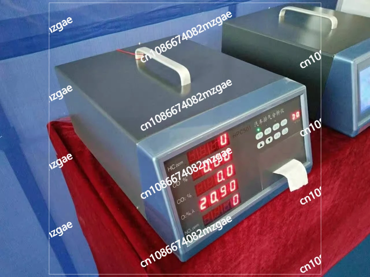 Auto Repair Shop Gas Analyzer HPC501, Chinese Interface Intelligent Exhaust Gas Emission Tester for Vehicles