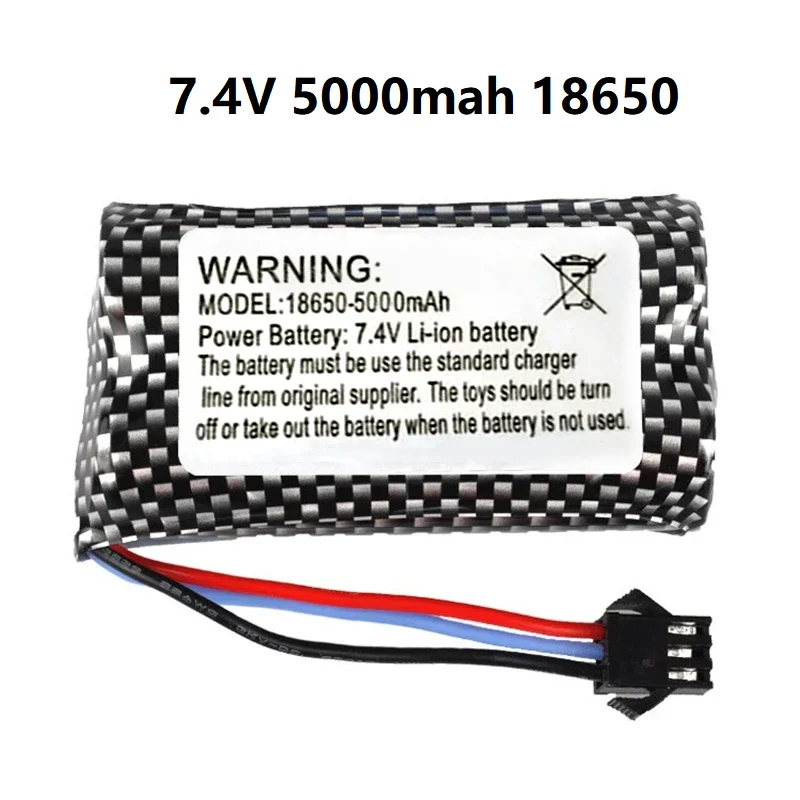 7.4V 5000mah Battery Charger MN82 Remote Control Car Battery MN128 MN78 LC79 for Watch Gesture Sensing Twisted RC Stunt Car SM3p