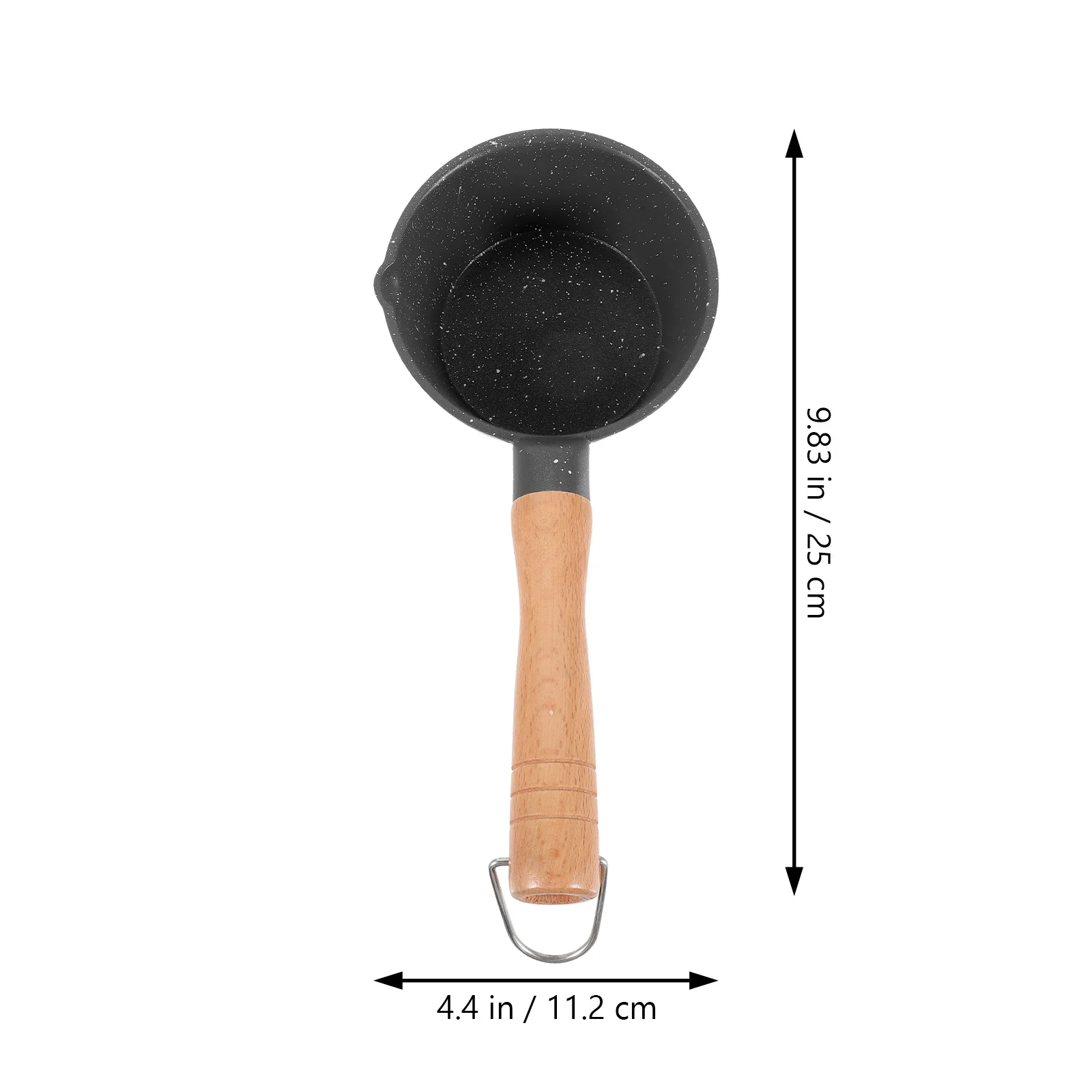 

Small Gas Sauce Pan Kitchen Cooking Pot Oil Pot Milk Pan Handle Ergonomic Anti-Scald Pour Spout Practical