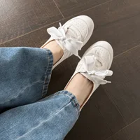 Women's Soft Ballet Flats Lace Up Bow Knot Slip On Loafers Comfortable Walking Round Toe Casual Shoes Spring Summer - Image 6