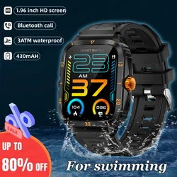 3atm Waterdicht Gps Militair Smart Horloge Mannen Voor Xiaomi Huawei Ftiness Waterdicht Horloge 2.0 'Ai Voice Bluetooth Call Smart Watch