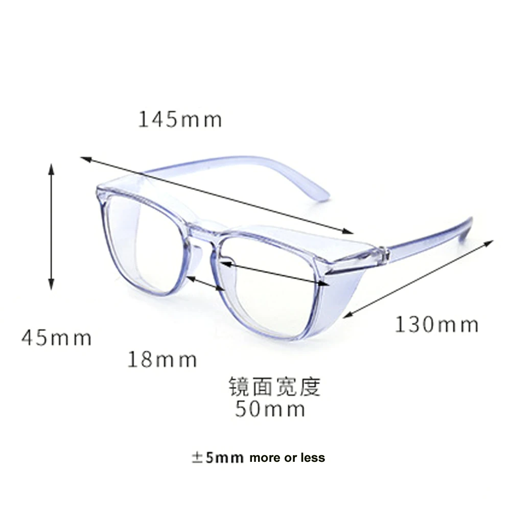 Safety Glasses Anti Fog Goggles Protective Side Shields Anti Blue Light Protection Eye Glasses for Men Women