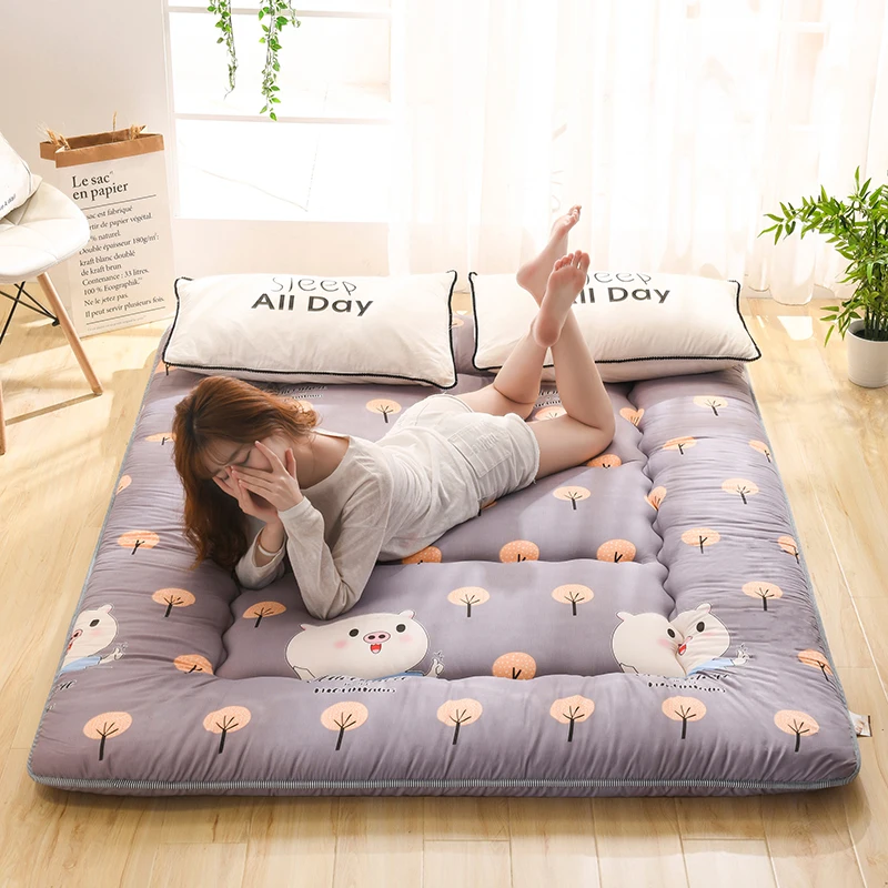 Japanese-style thickened tatami mattress floor mat soft cushion foldable lazy home sleeping pad bedroom floor artifact