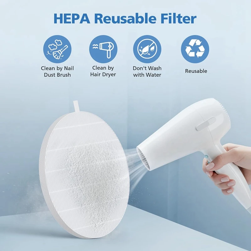 Filtro di ricambio per collettore di polveri per unghie ABDJ-4 pezzi per collettori di polveri per unghie Melodysusie Hpro/Spror, polvere per unghie