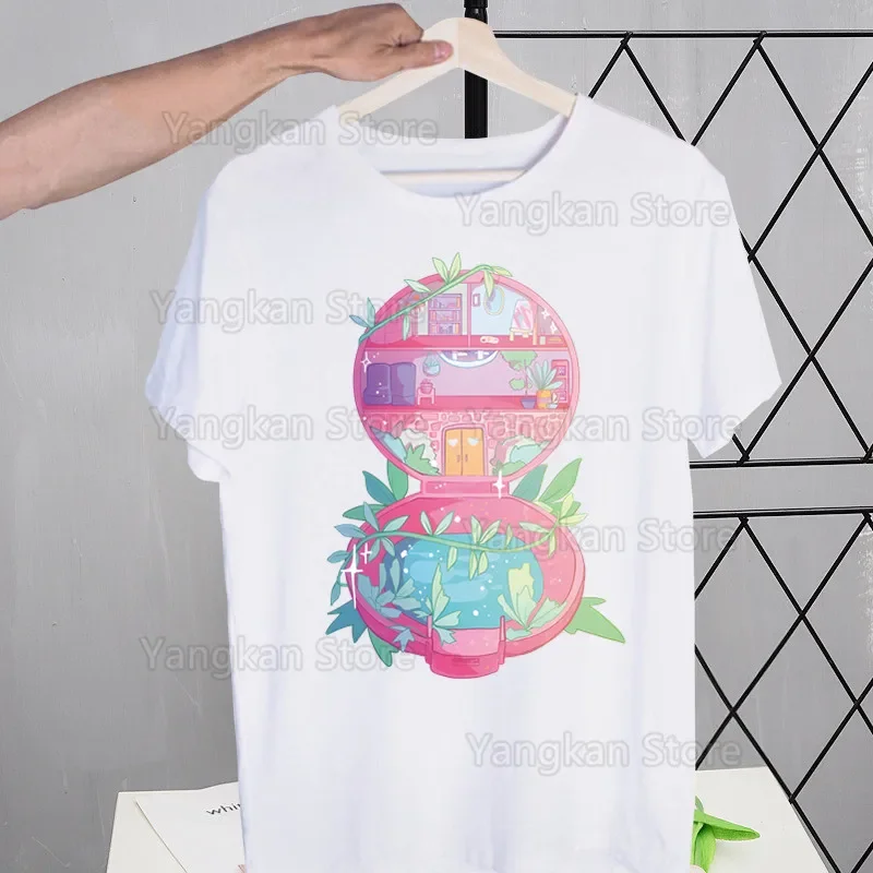 Polly Pocket Funny T Shirt Men New Casual Short Sleeve Tshirt Homme Manga Unisex T-shirt Tees