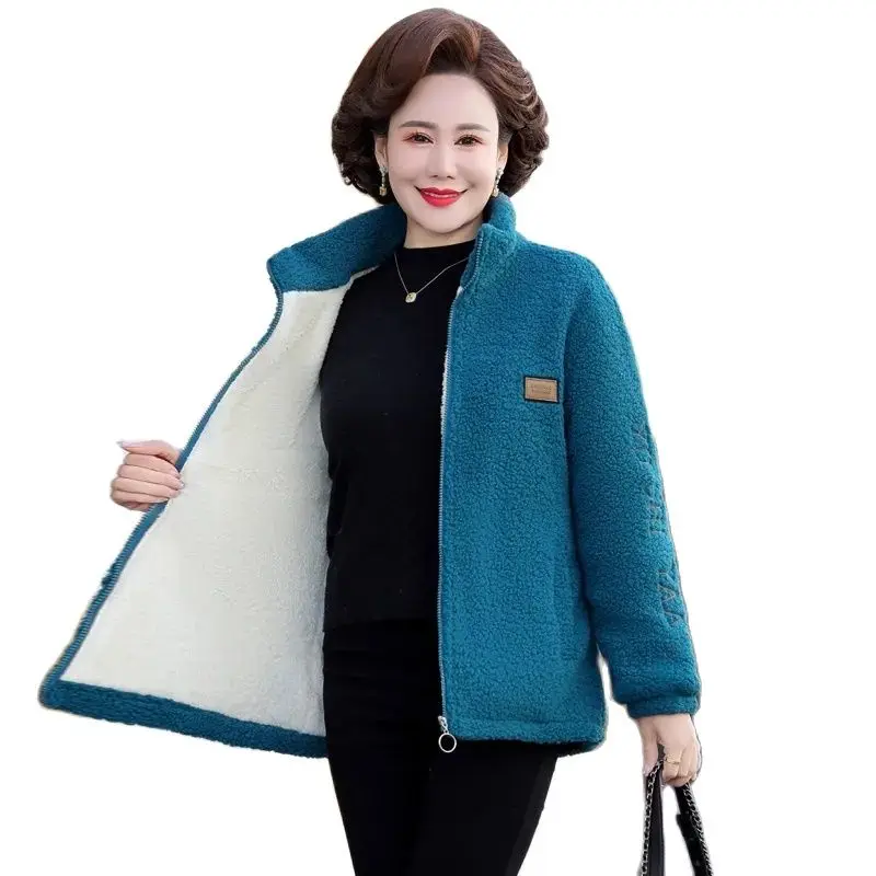 

Autumn And Winter Imitation Lambswool Coat For Women Wear Jacket Loose And Versatile Short Thick Wool Overcoat Tide