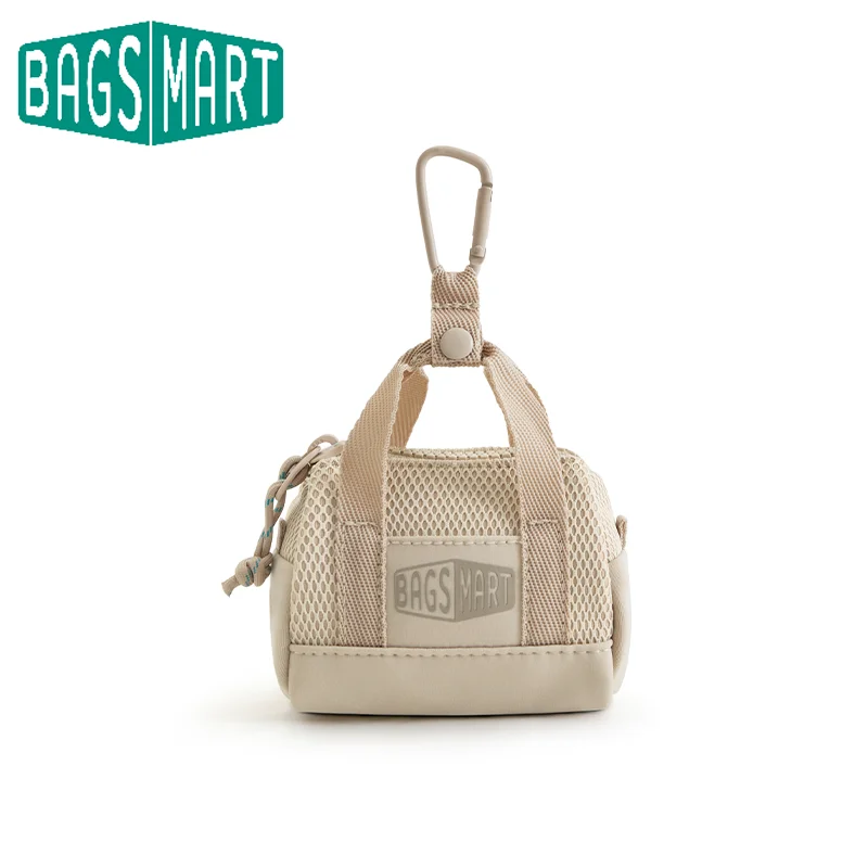 

BAGSMART Coin Purse Key Bag with Hook Multi-functional Charger Case Storage Mini Headphone Earphones Bag