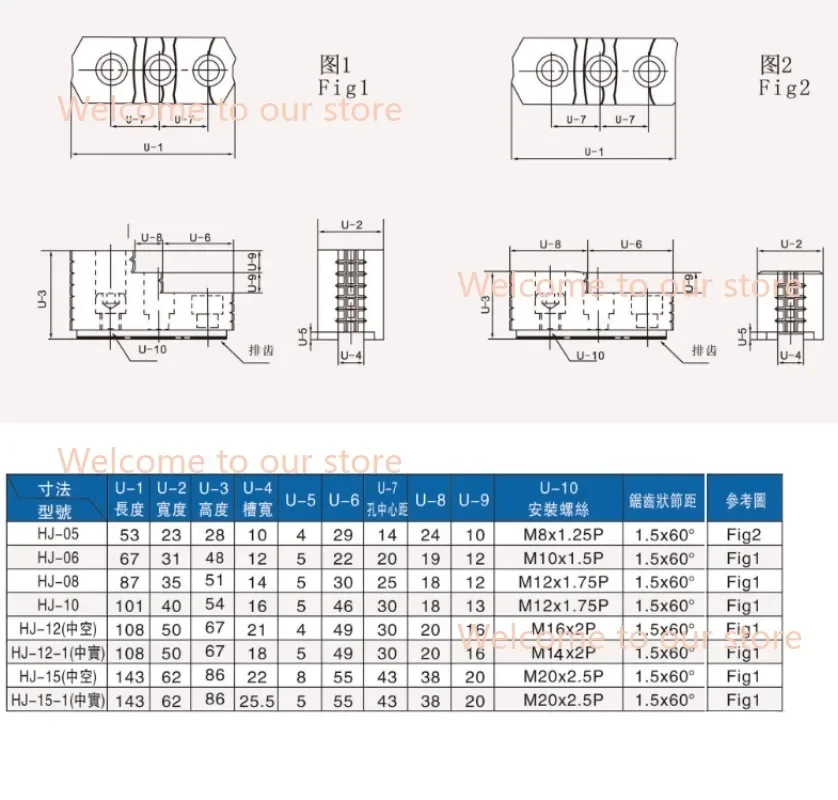 Hydraulic Chuck Three-jaw Hard Claw HJ-05 HJ-06 HJ-08 Hydraulic Chuck Oil Pressure Chuck Hard 3 Jaws For Mechanical CNC Lathe