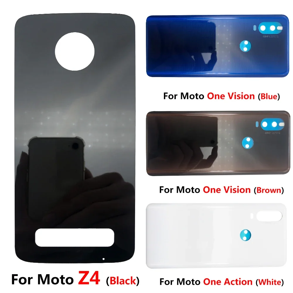 NEW Back Battery Back Cover Phone Case Door Housing Case For Motorola Moto One Vision Edge G100 G9 Power G 5G Plus G5 Z3 Play Z4