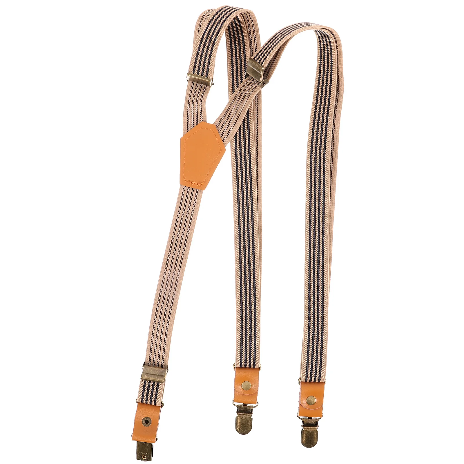 Suspensório de terno resistente, alça elástica ajustável em forma de y, suspensórios masculinos multifuncionais confortáveis para uso formal