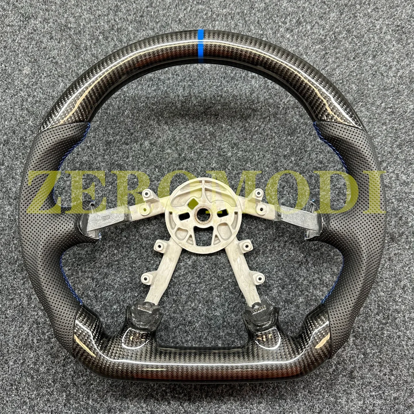 CARBON FIBER Steering Wheel For Chevrolet Corvette C5 Z06 97-04 Suede D Shape