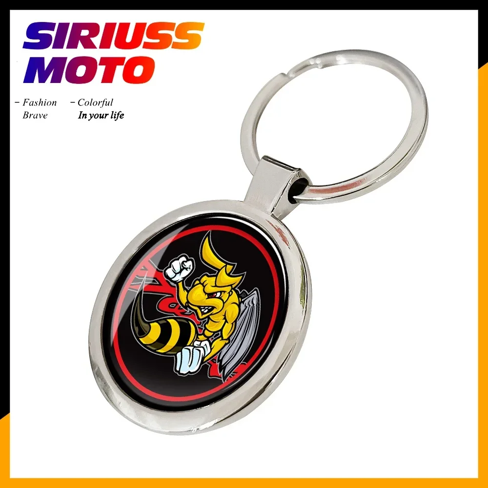 Chrome Motorcycle Keychain Key Ring Case for Honda Hornet CBR1000 CB1000 CB600 600CC