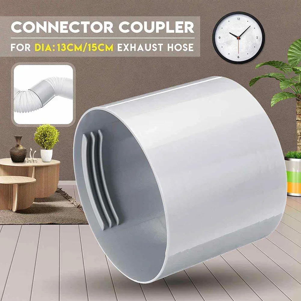 Portable Air Conditioner Window Pipe Interface Exhaust Hose/Tube Connector Kit Plastic ABS Air Conditioner Tube Connector