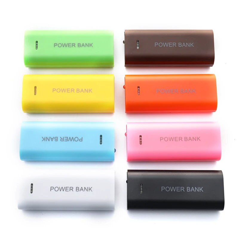 1pcs 5V 5600mAh 2X 18650 USB Power Bank Battery Charger Case DIY Box For Phone Electronic Charging Not Including Batteries