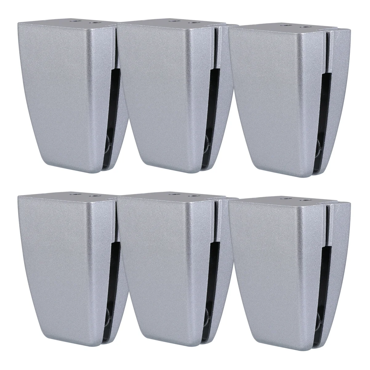 

6pcs Screen Clamps No Holes Required Desktop Privacy Panel Clips Baffle Fenders Sturdy Glass Holders Adjustable for 2-15mm