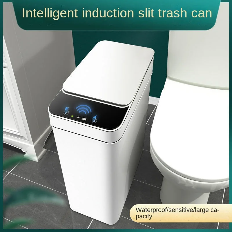 

Intelligent Induction Automatic Flap Trash Can Household Toilet Garbage Sorting Trash Bin