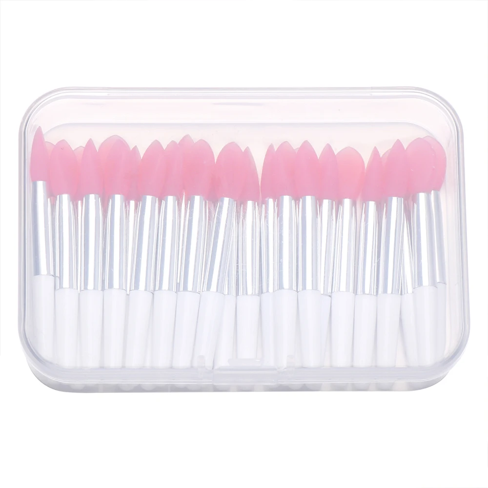 30 Pieces Creative Silicone Lip Brush with 1 Lip Film Brush Dust-proof Cover Applicator Cosmetic Lipstick Brush Set