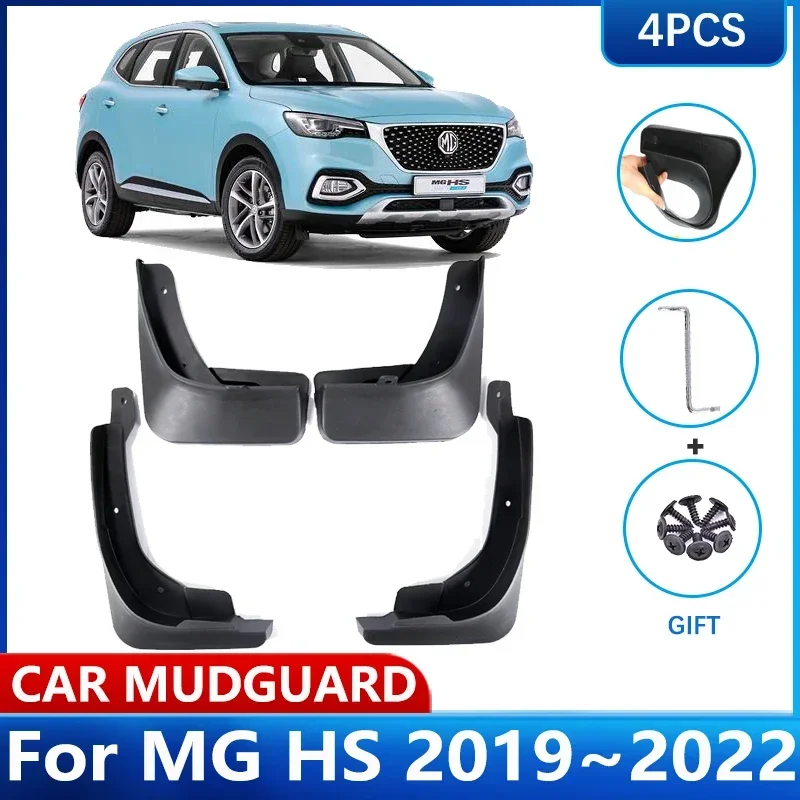 

Car MudFlaps For MG HS Accessories 2019 2020 2021 2022 MGHS PHEV AS23 Plug-in eHS Mud Flaps Guards Splash Front Rear Mudguards