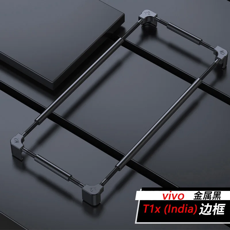 Original Metal Bumper Phone Case For Vivo T1 Pro T1x  T1ssnapdragon   Aluminium Frame Protective Cover Fashion Shell
