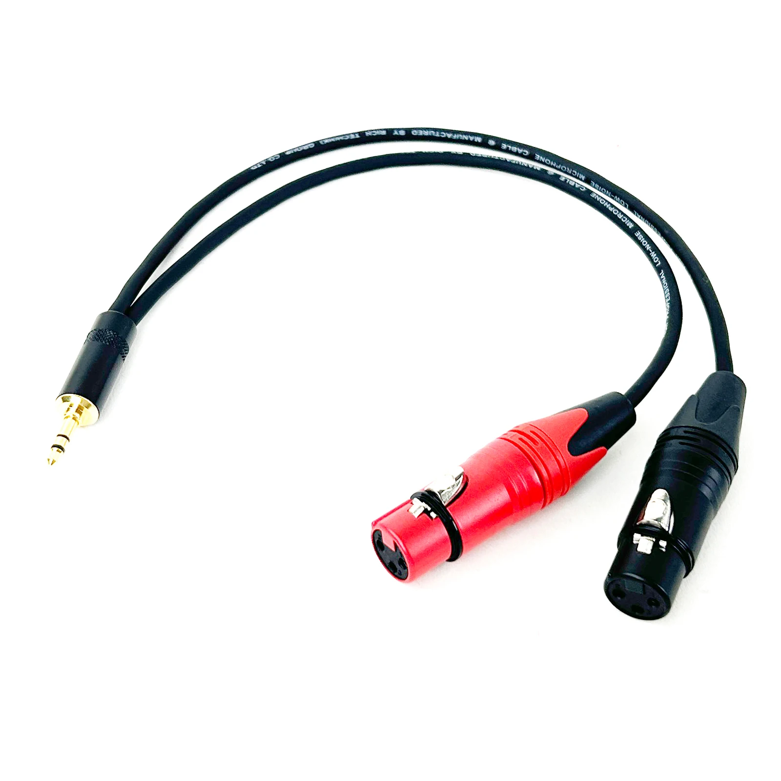 3.5MM 1/8\'\' TRS Jack to 2 XLR 3Pin Cable Adapter , 3.5MM Male to Dual XLR Male/Female Breakout Y Splitter Cable 0.3m-5m