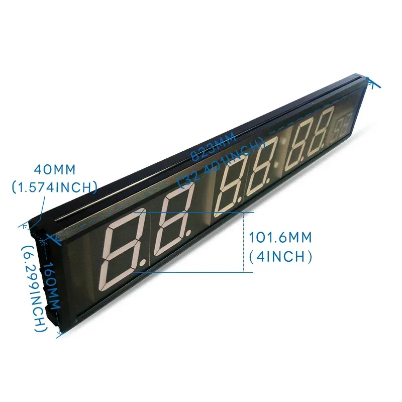 Sports countdown led gym countdown LED display clock interval timer with remote digital wall timer