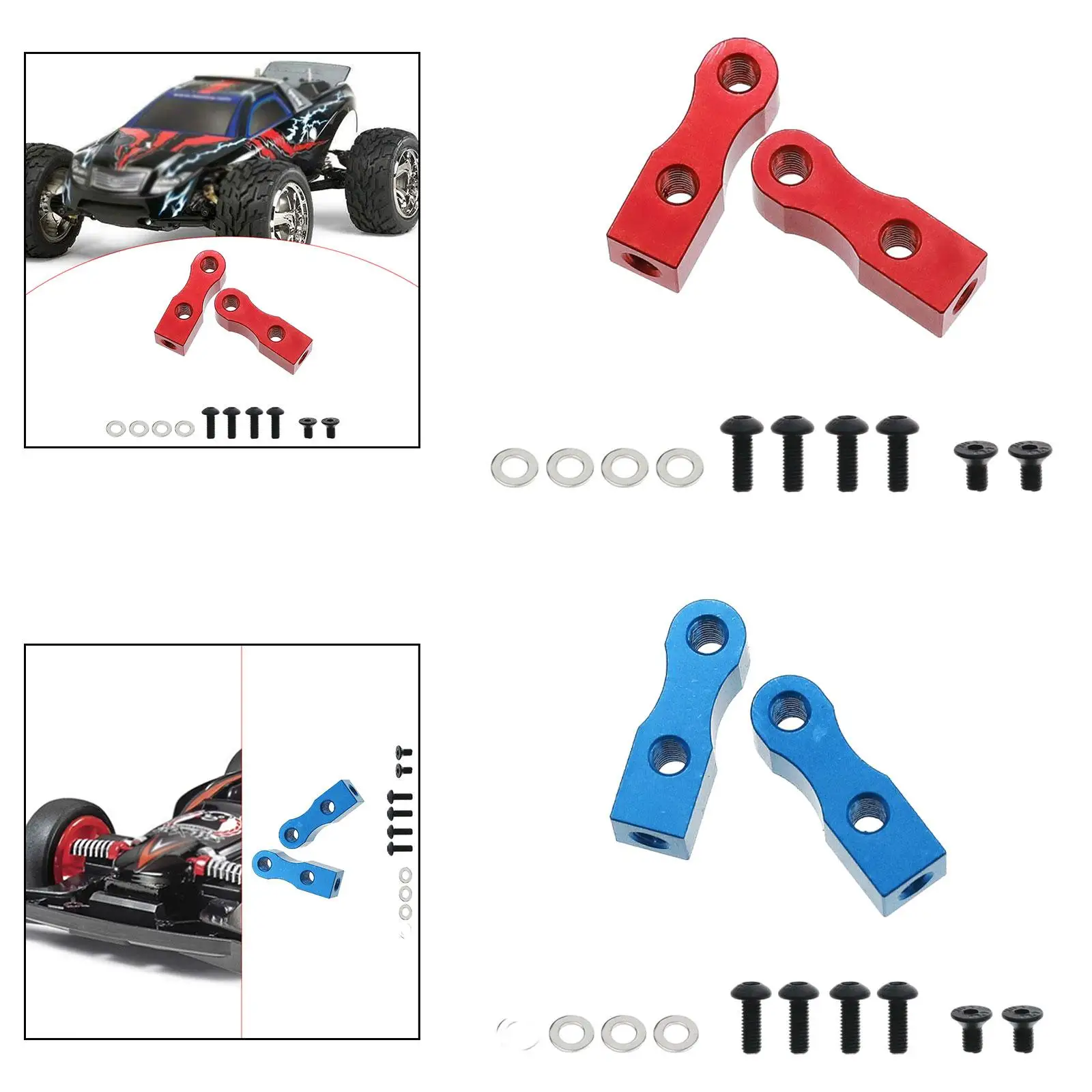 

2-х шт. кронштейны для крепления сервопривода, обновленные детали для радиоуправляемого автомобиля Tamiya TT01 TT02 1/10