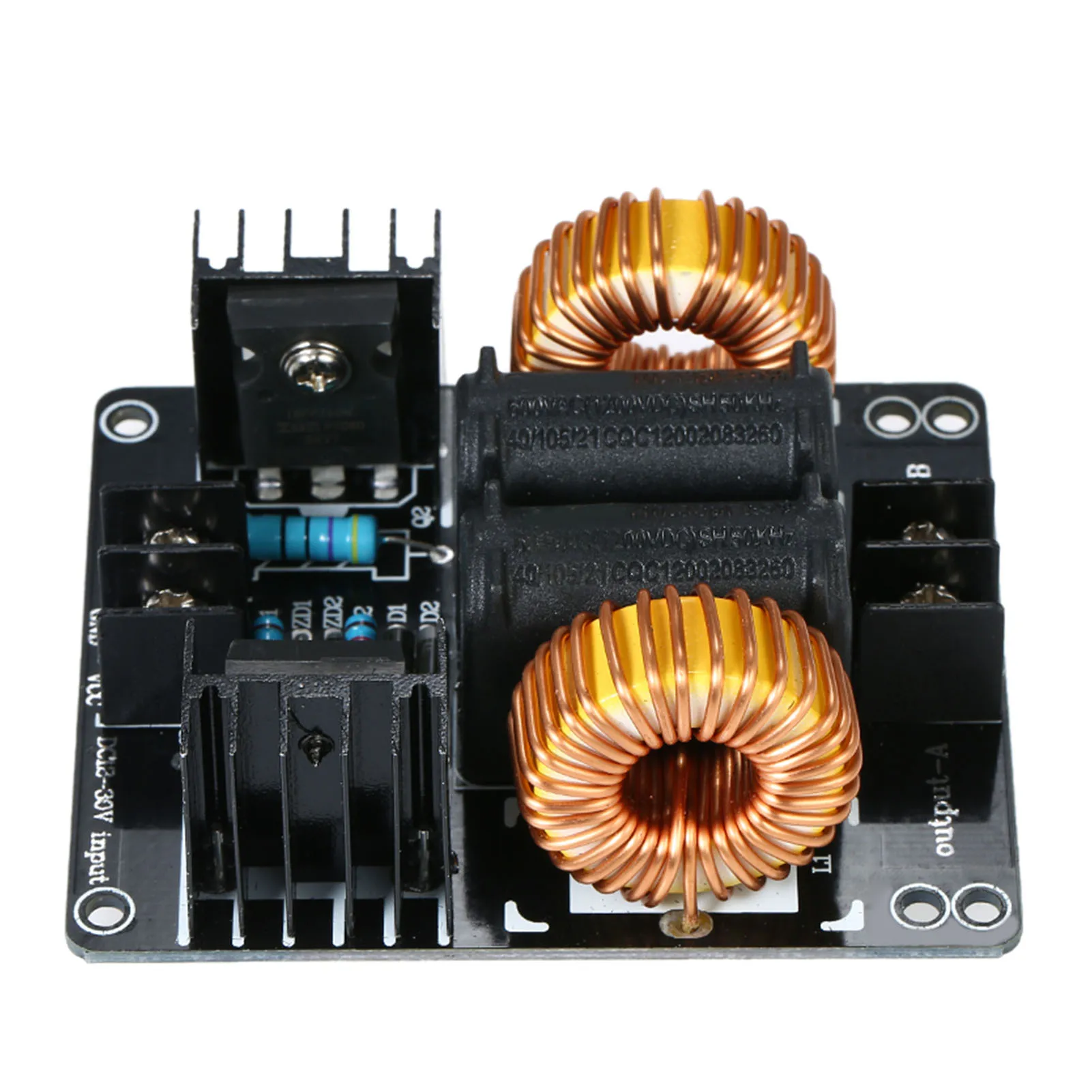 ZVS Induction Heating Board 1000W Low Voltage Induction Heating Module Flyback Driver Heater 1.6mm Double Board DC 12V-30V