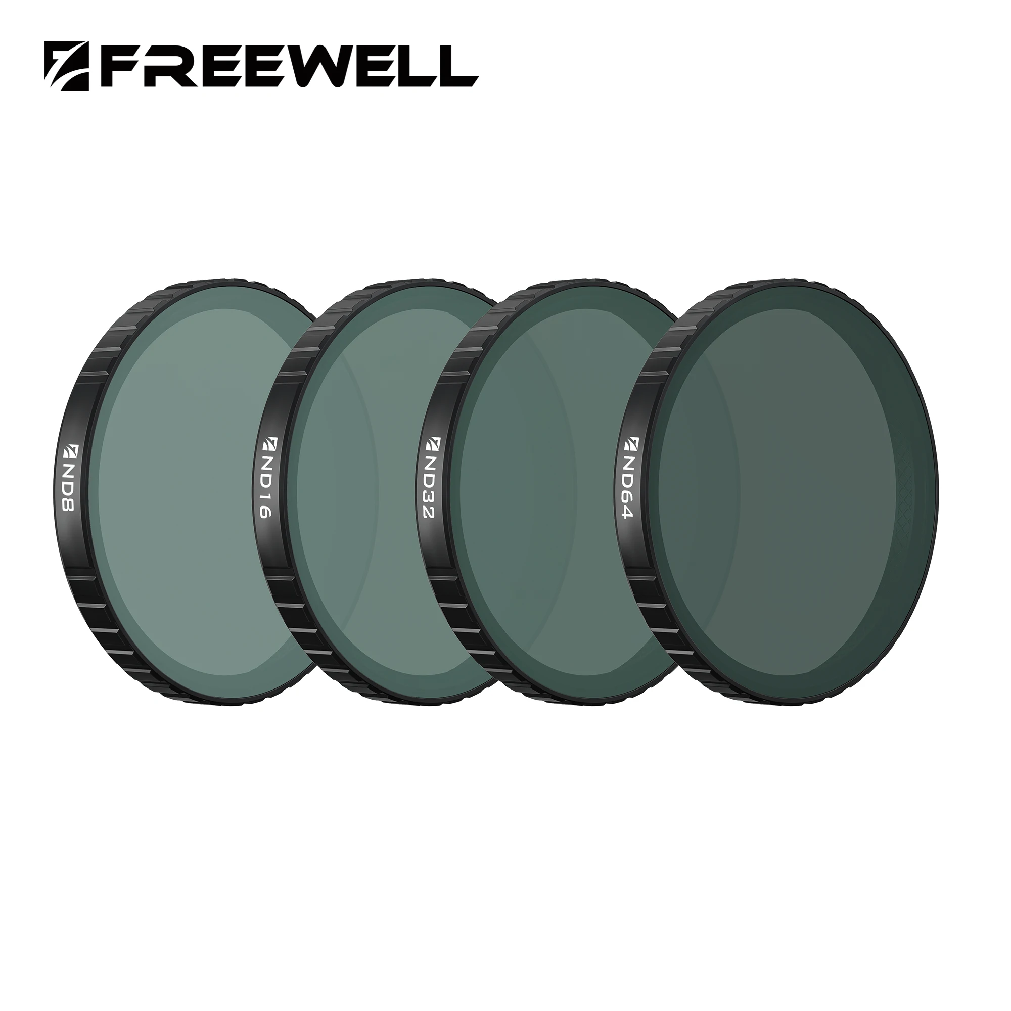 

Комплект из 4 фильтров Freewell ND, исключительно изготовлено для макрообъектива DJI Osmo Action 6, включает в себя аксессуары для объективов ND8 ND16 ND32 и ND64