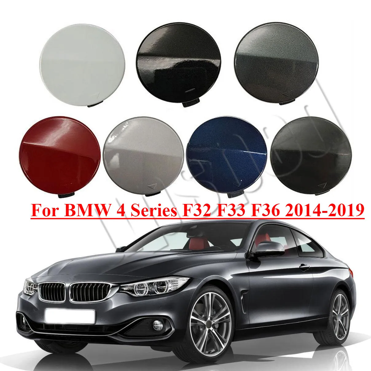 

Front Bumper Tow Hook Hole Eye Cover Cap For BMW 4 Series F32 F33 F36 2014-2019