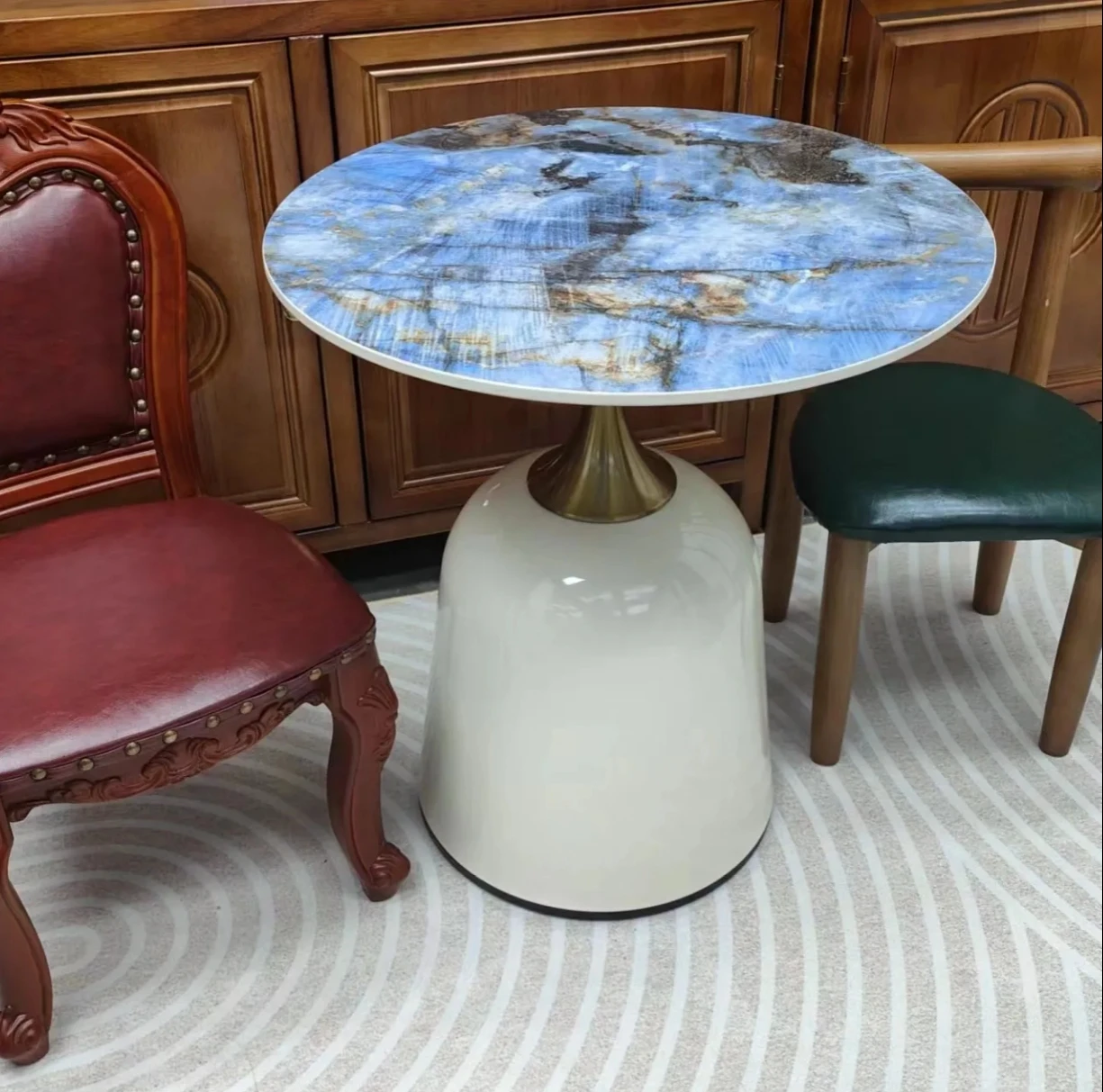 G# Marble Side Table Sofa Nordic Accent Tea End Furniture Luxury Gold Modern Bed Marble Coffee Side Table for Living Room
