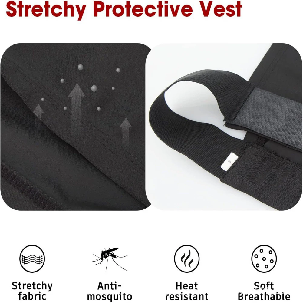 Chaleco anti-frotamiento Protector de hombro ecuestre tela transpirable ajuste cómodo movimiento Flexible protección contra la humedad