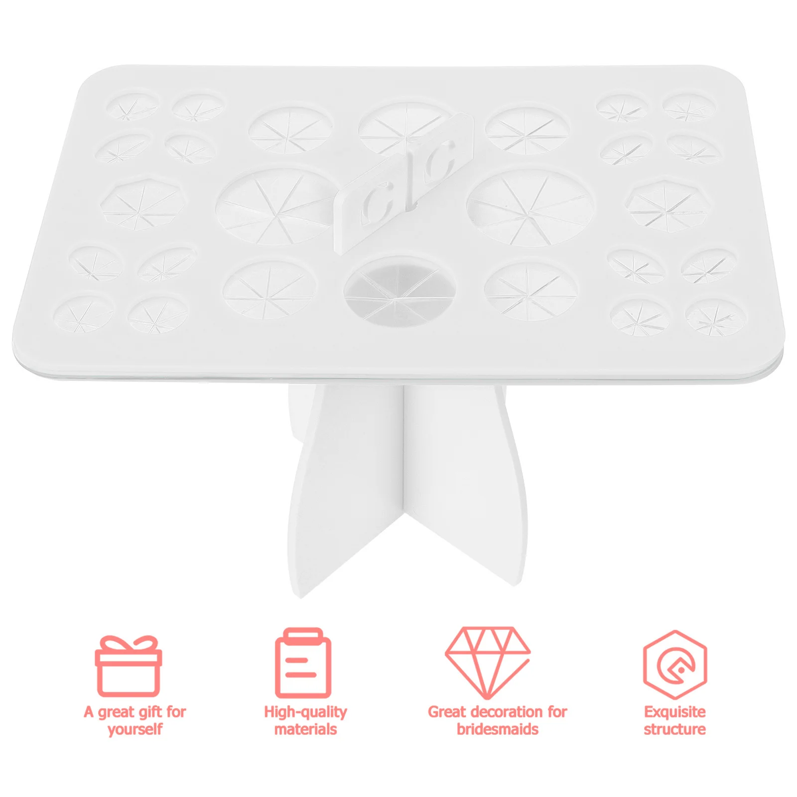 حامل فرشاة المكياج، حامل عرض فرشاة التجميل المدمج الفاخر، حامل تنظيم لسهولة التخزين وتجفيف متعدد الحجم