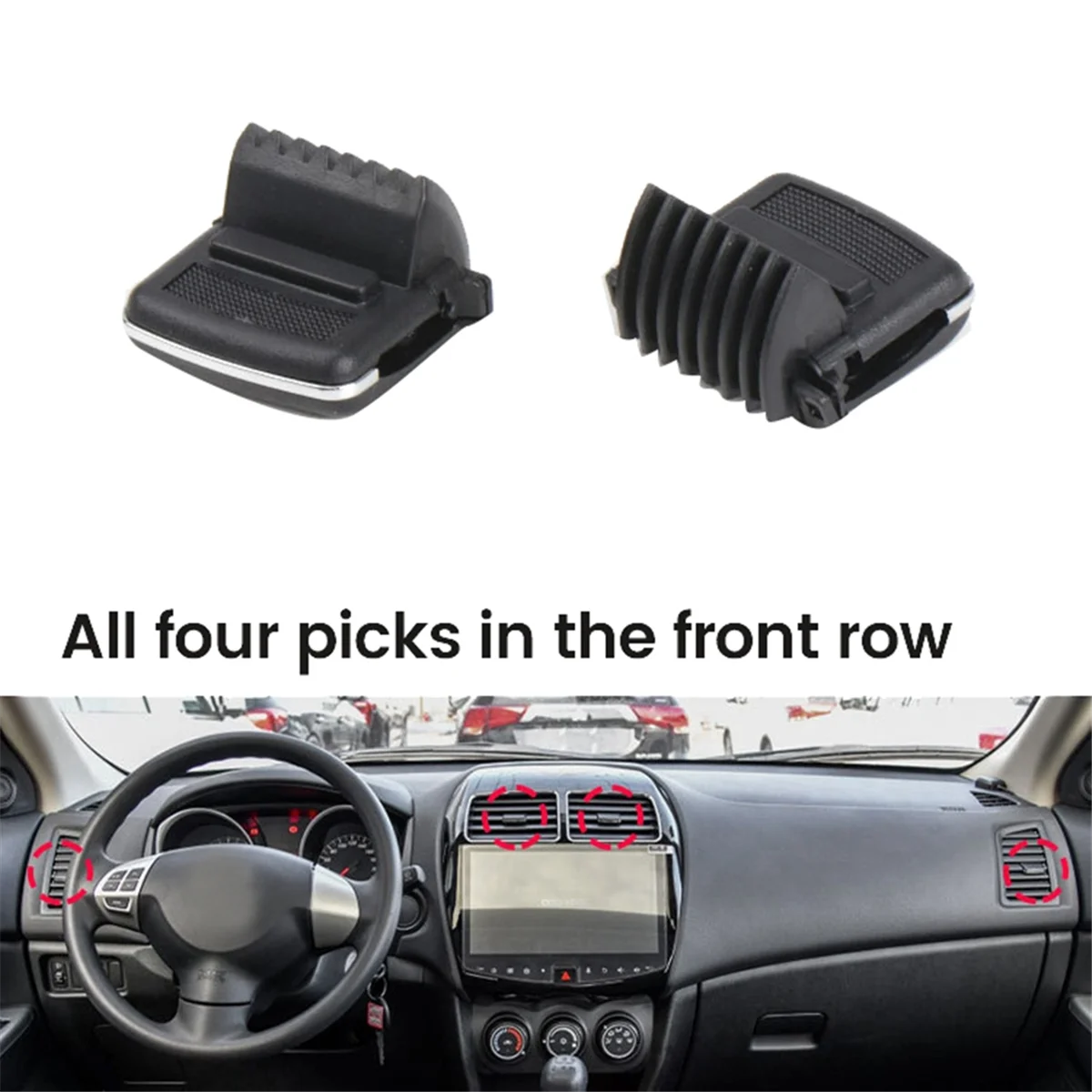 Car Air Vent Paddle Clip for Mitsubishi Outlander Sport ASX 2013-2018 Car Dashboard A/C Vent Clip