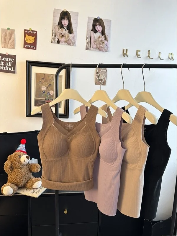 سترة دافئة مبطنة للخريف والشتاء للنساء مقاس كبير ملابس داخلية بطبقة أساسية صديقة للبشرة تمنع التوسع