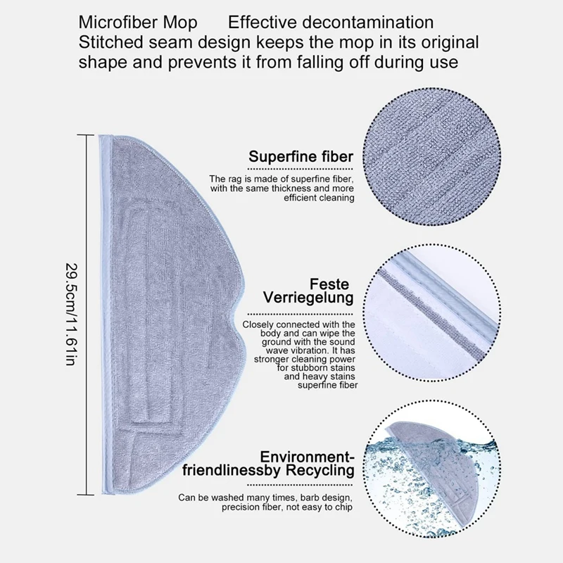 Сменные запасные части, аксессуары для пылесоса Xiaomi Roborock S7 S7 Plus S7 Maxv, основная боковая щетка, Hepa фильтр, швабры