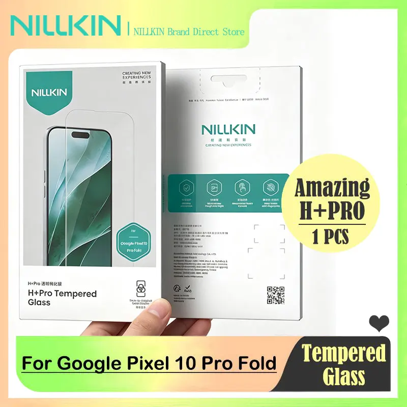 Screen Protector For Google Pixel 10 Pro Fold, NILLKIN H+PRO Anti-Explosion 9H Glass, 0.2mm UltraThin, Anti-Glare, UV Protection