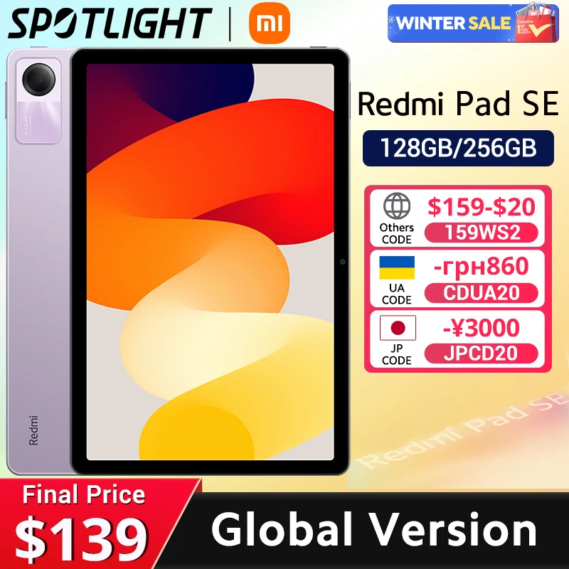 【Estreno mundial】Redmi Pad SE Xiaomi Versión global Mi Tablet Snapdragon ®   680 Altavoces cuádruples 8000mA Dolby Atmos ®   Pantalla 90 Hz 11"