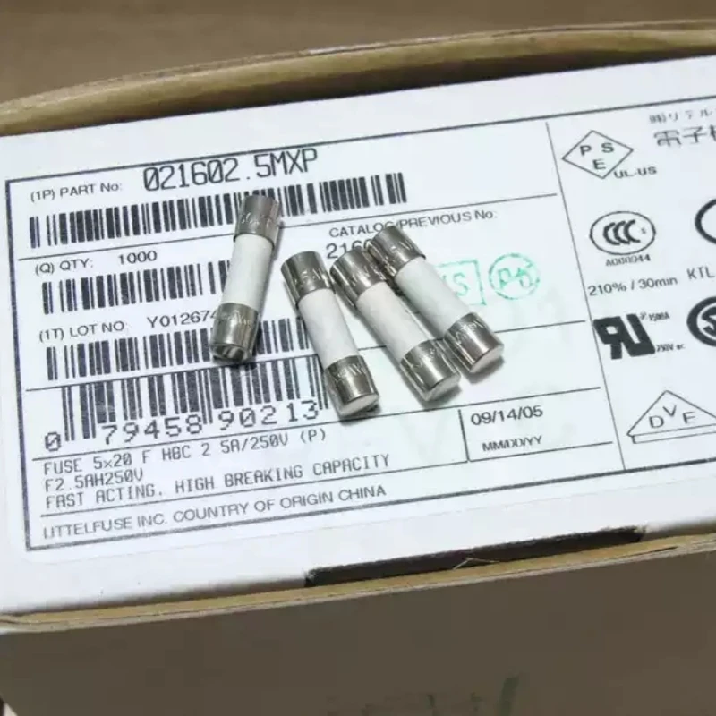 American Lite 216 F2.5A 250V ceramic fuse tube 5 * 20 021602.5MXP