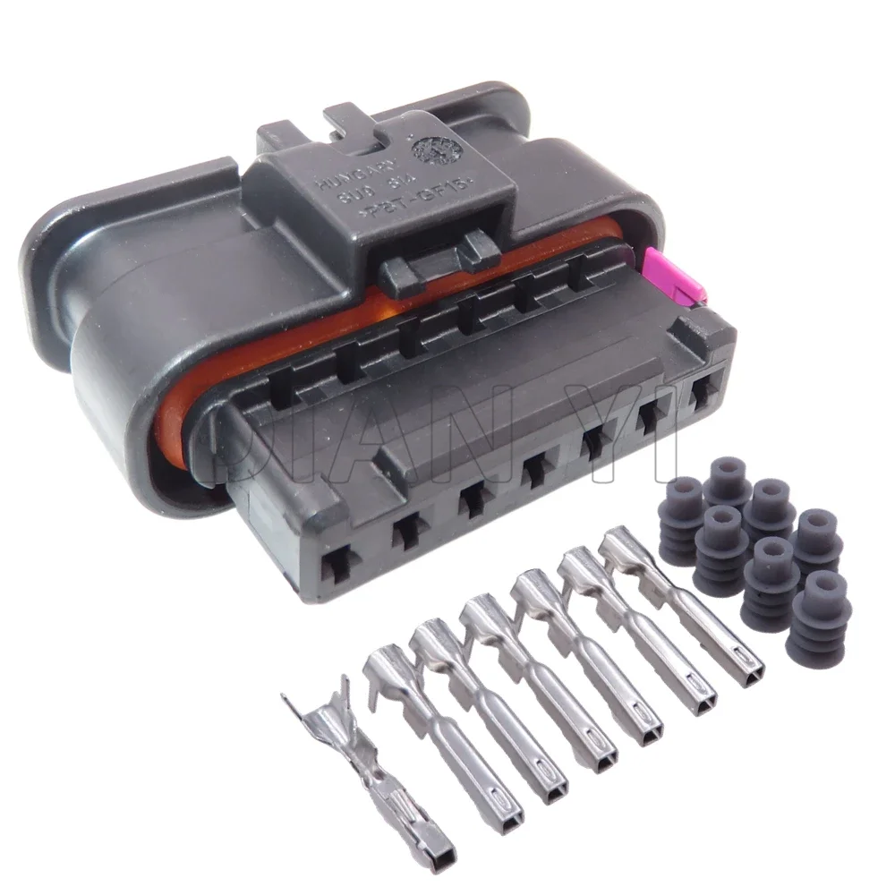 1 Set 7 Way Car Wire Cable Connector For 5QF 973 707 6189-7732 5QF973707 AC Assembly Auto ACC Adaptive Cruise Socket