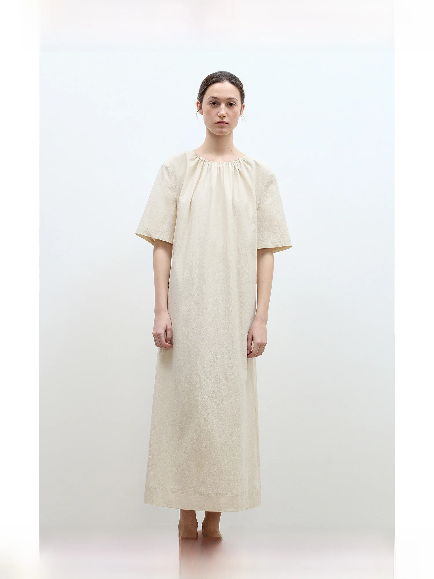 

LeTrans Healing Bal Gown женское летнее новое плиссированное платье из хлопка, повседневное свободное платье круглого цвета Ne ort Sve Dr