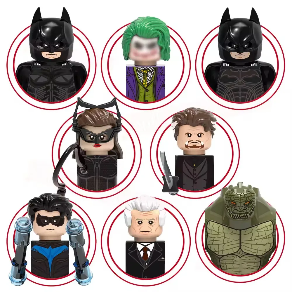 X0341 Marvel Joker Batman Catwoman Bloques de Construcción, Héroes de Anime, Ladrillos, Muñecos, Mini Figuras de Acción, Bloques de Ensamblaje, Regalo