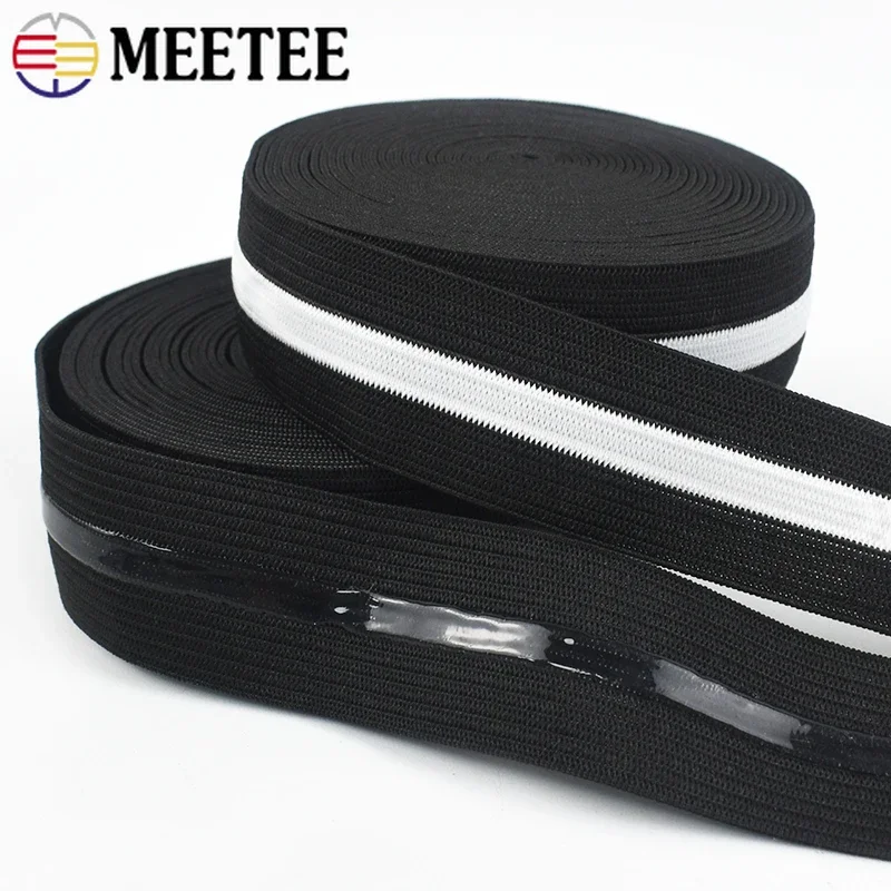 2-10Meters 25mm Silicone Elastic Band for Bra Strap Non-slip Rubber Tapes Sport Clothes Underware Webbing DIY Sewing Accessories