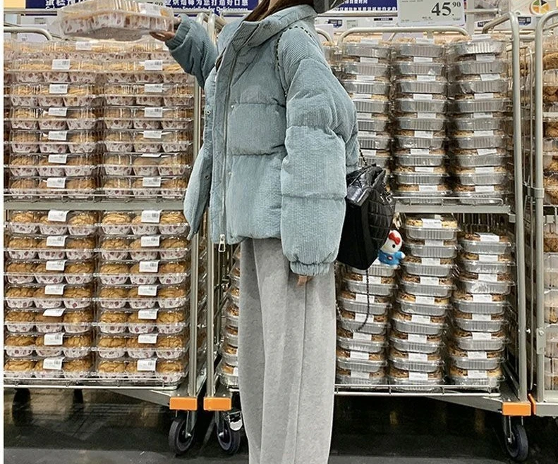 2025 Winter New Style Corduroy Cotton Coat for Women