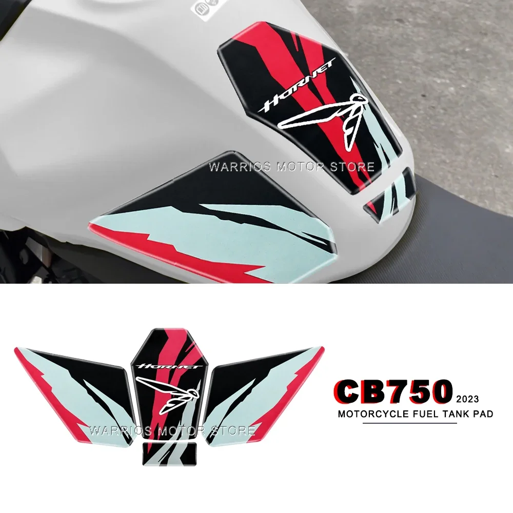 

Противоскользящая боковая защитная накладка на топливный бак для HONDA CB750 CB 750 HORNET 2023, мотоциклетная 3D эпоксидная смола, наклейка