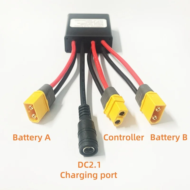 20A-100A Electric Bicycle Dual Battery Module, 10V-100V Battery Parallel Module