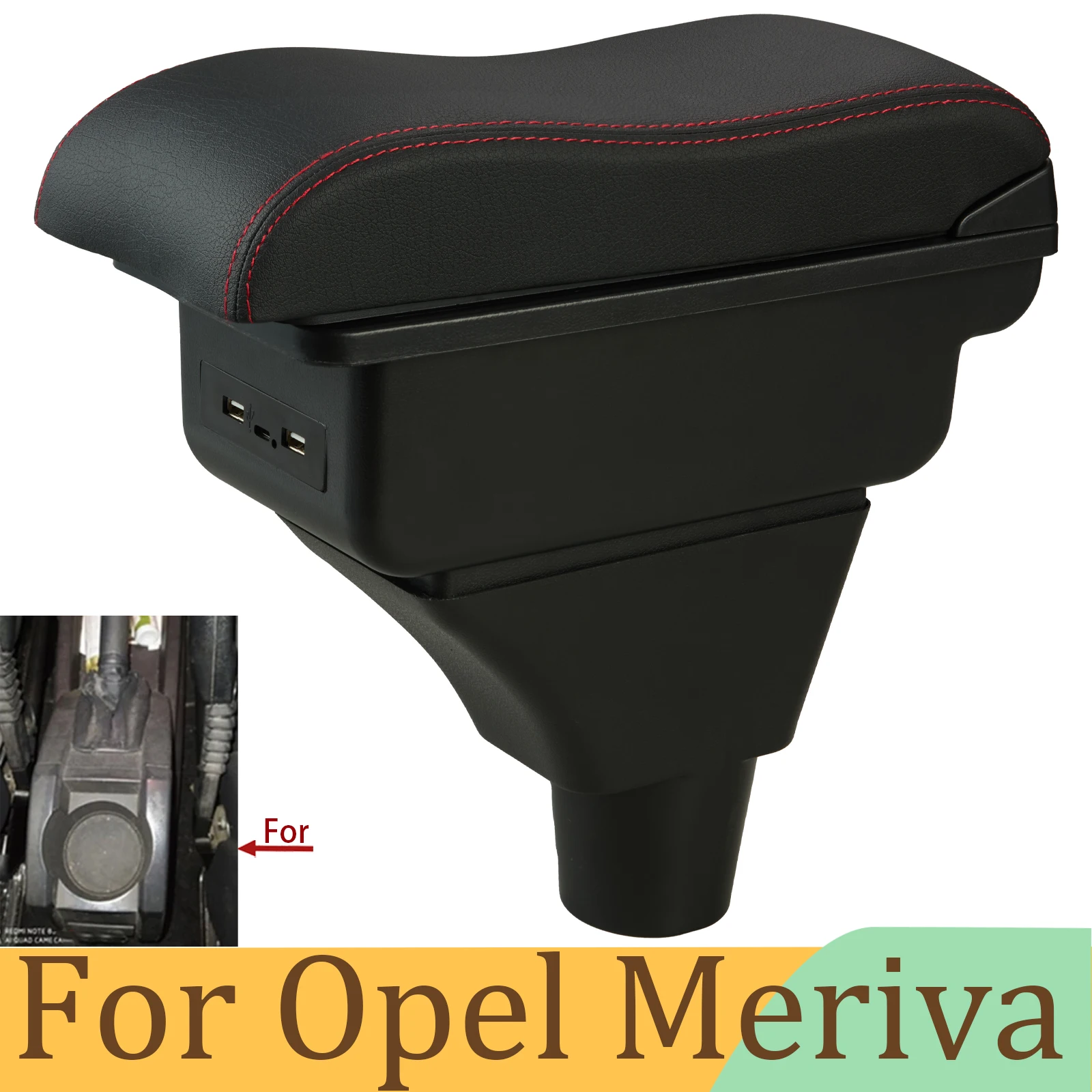 

Подлокотник для Opel Meriva, центральная консоль, ящик для хранения, USB-порт, специальные аксессуары для тюнинга автомобиля